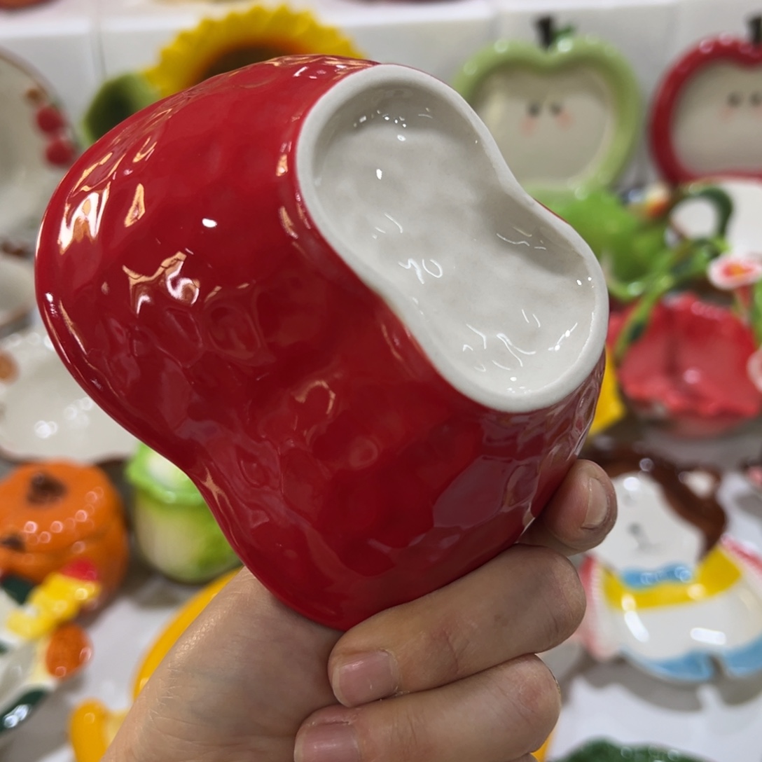 陶摆件高温陶瓷釉下彩正品！
