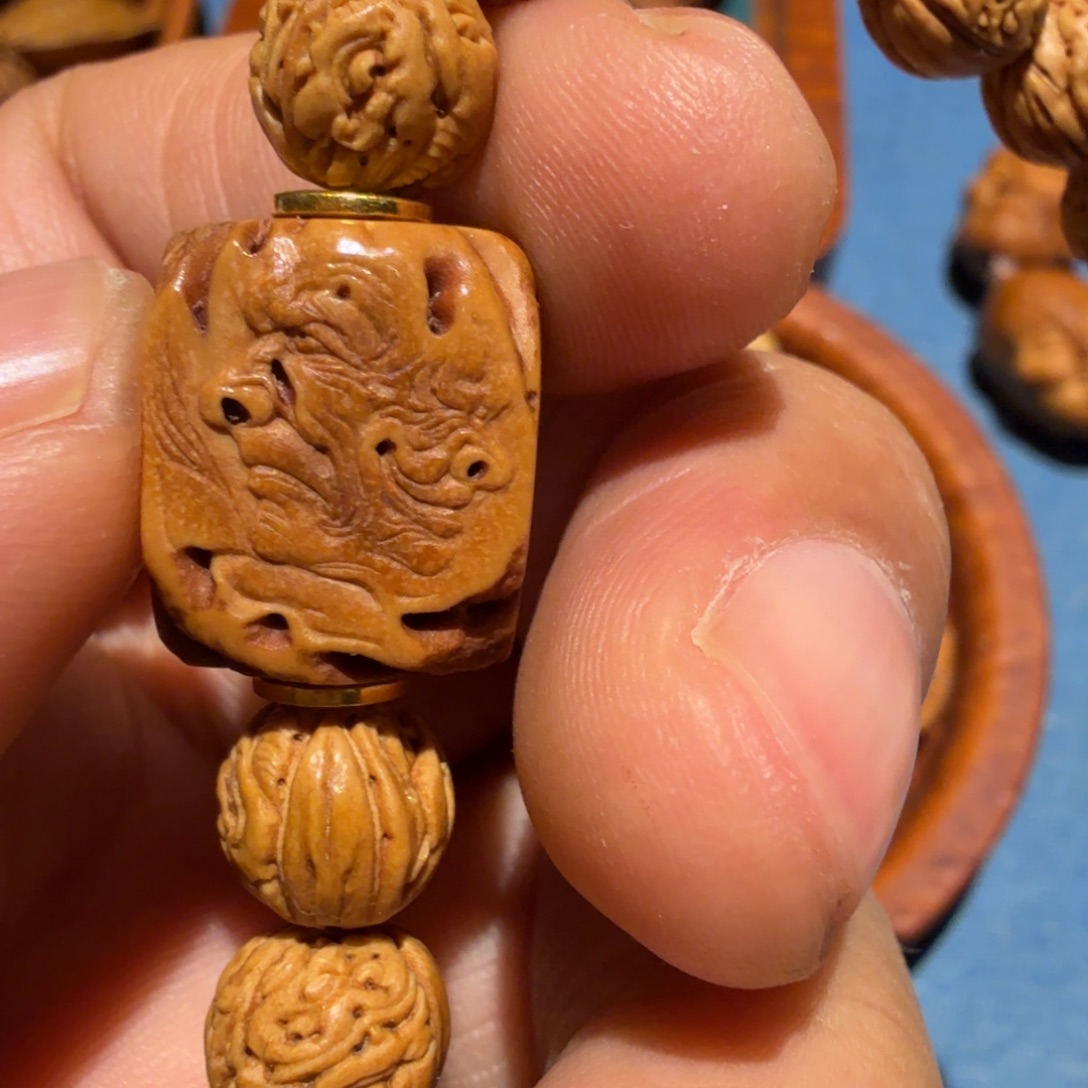 O***y橄榄核手串/手链核雕艺术