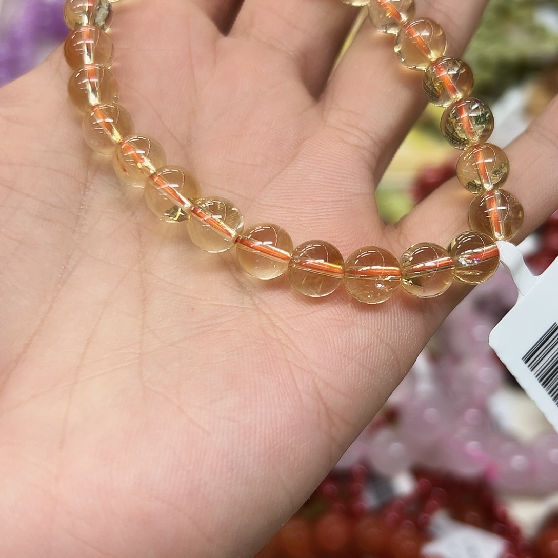 水晶手链未镶嵌黄塔晶