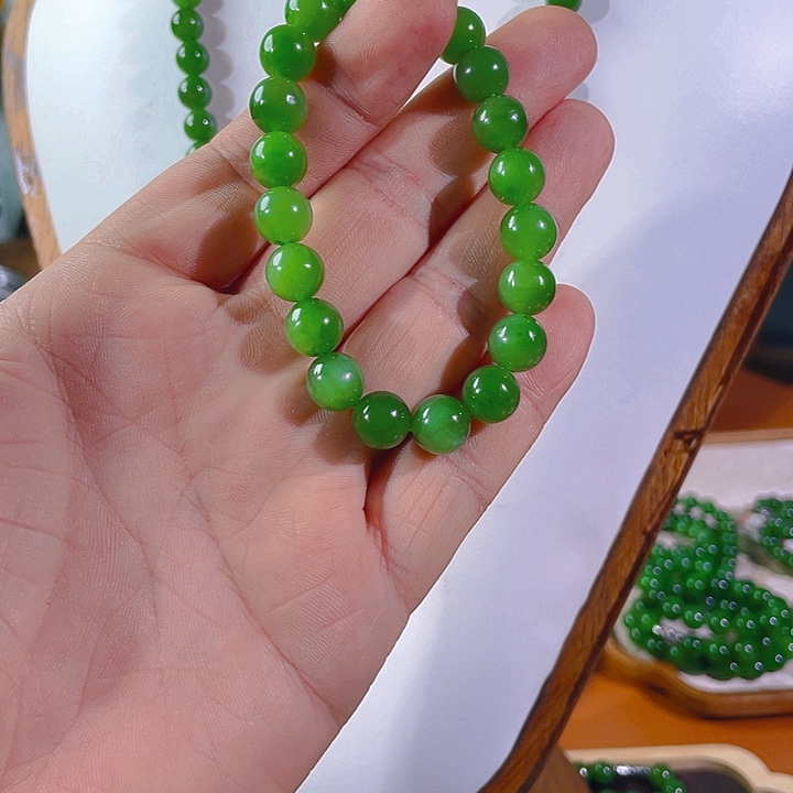 雪***雪和田玉（碧玉）未镶嵌颈饰10