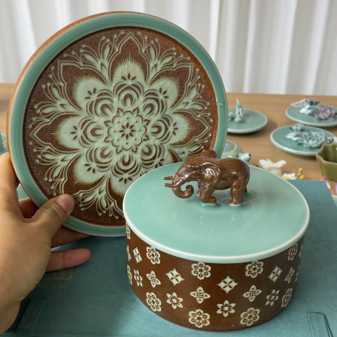 微瑕特价茶叶罐+壶承