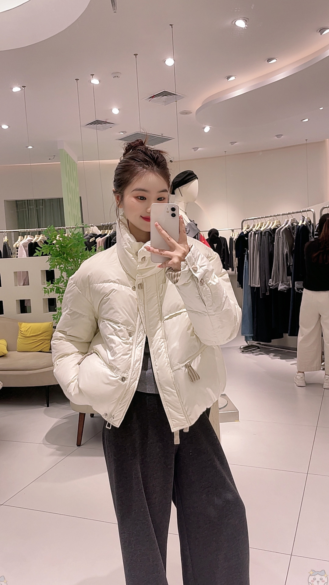 艾然冬款上新撞布包扣羽绒服0772