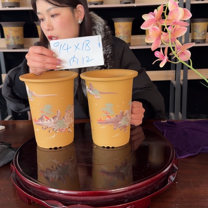 紫砂花盆紫砂花盆精品花盆