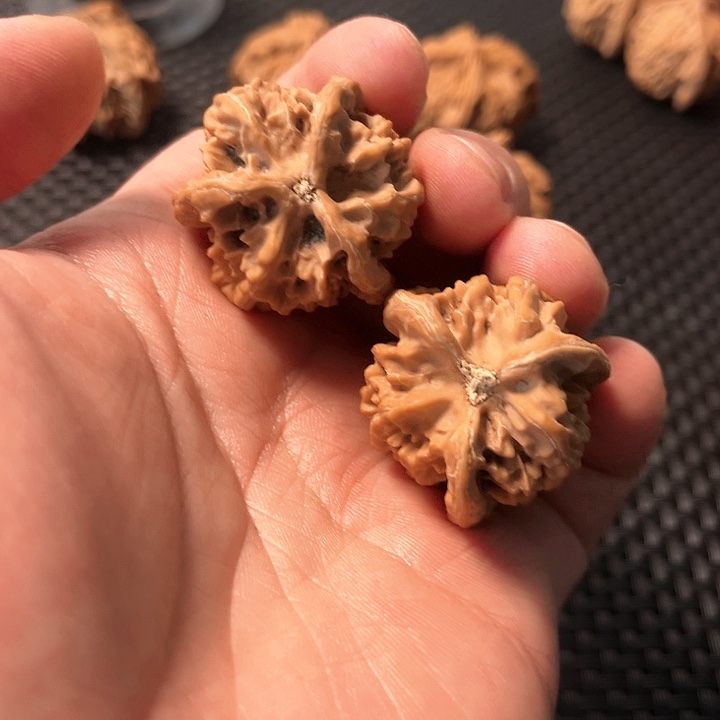 桃核吊坠白****子34三棱核桃