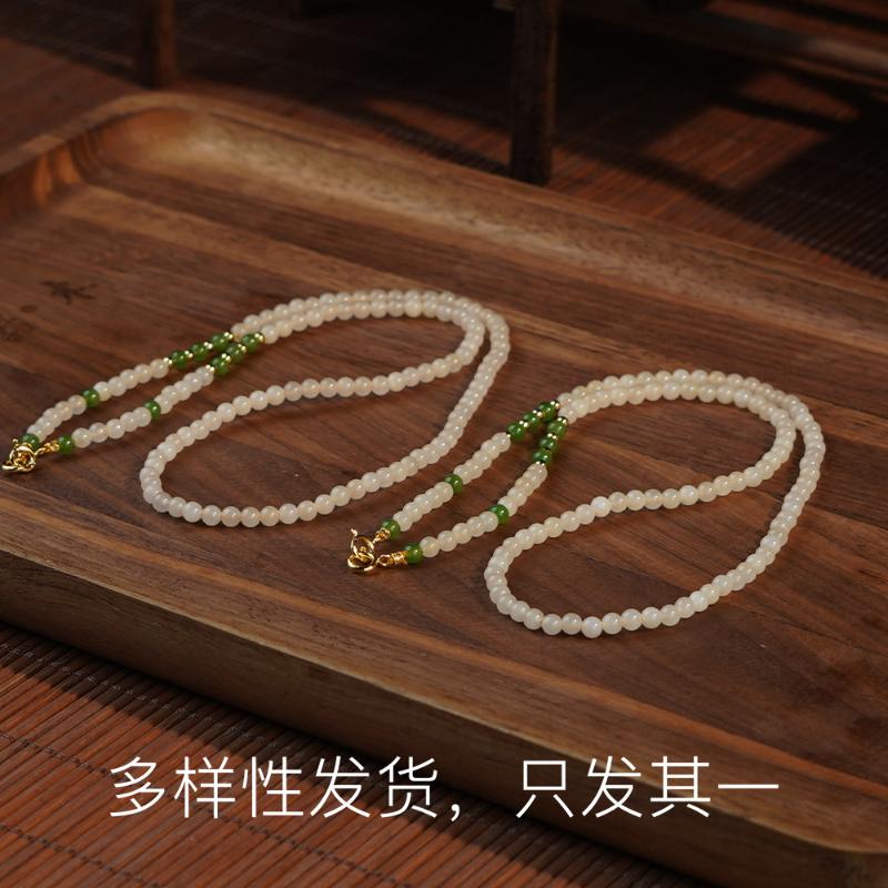 【香掌柜】金藕配碧玉项链【多样性发货，发一件】
