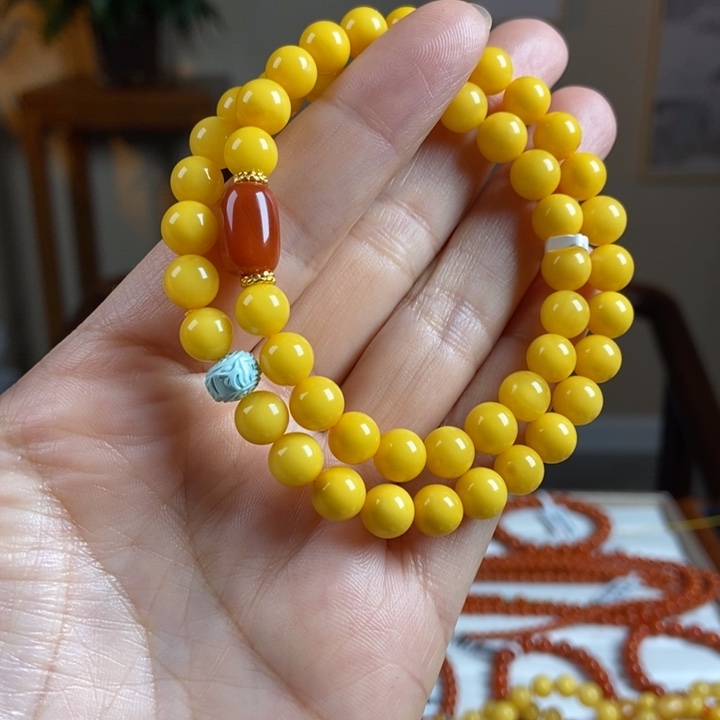 琥珀手链未镶嵌蜜蜡手串7