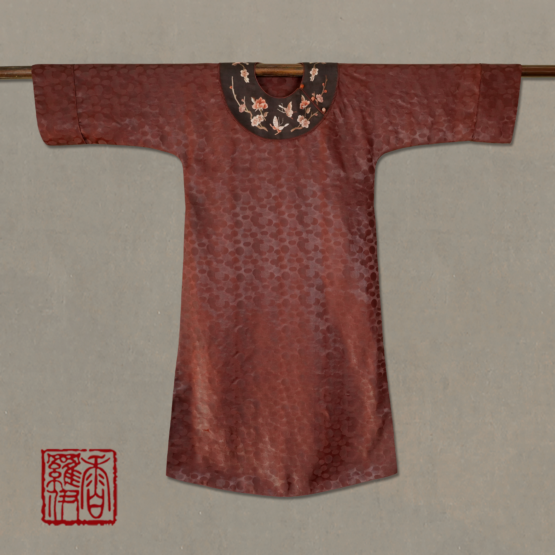 香罗伊【绛砂蜂纹】传统中式汉服绣花上衣