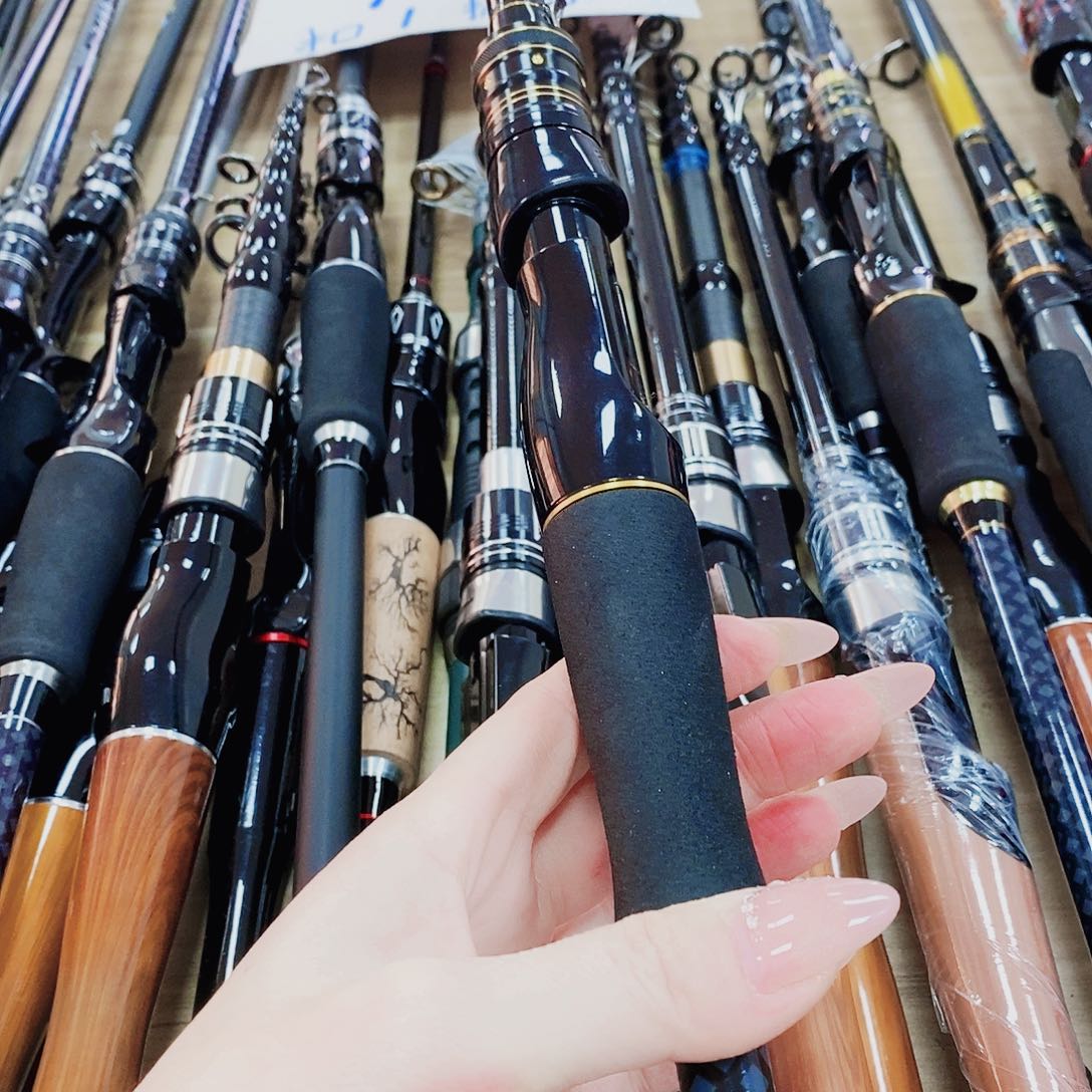 黑金色直柄路亚竿2.1米