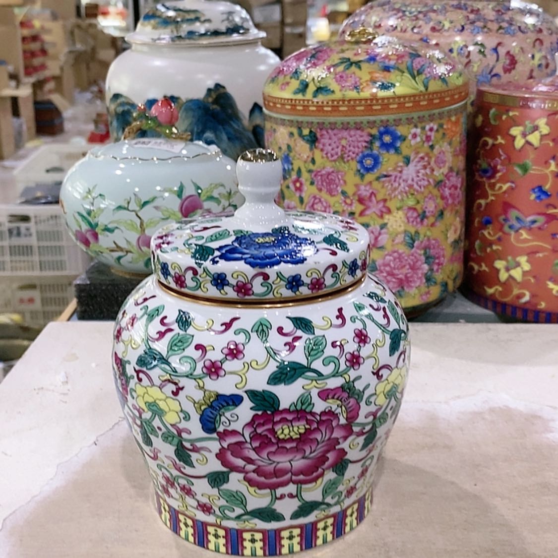 【闪购商品】瓷片陶瓷茶叶罐密封罐