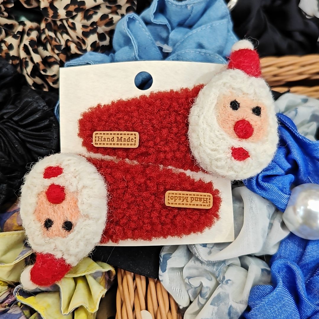 布艺铁合金圣诞老人新款拜拜不退不换