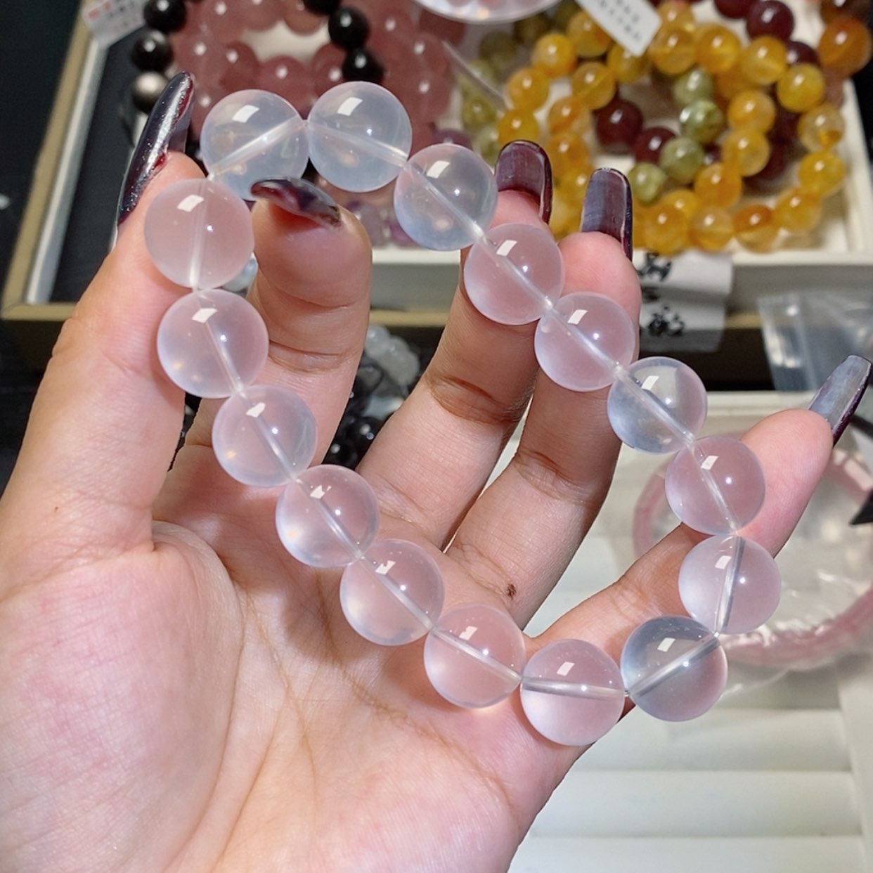 【闪购商品】水晶手链未镶嵌奶白晶230