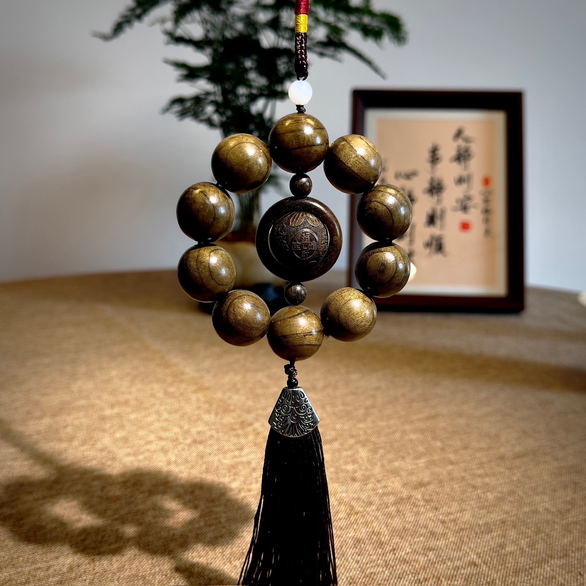 金丝楠木挂件车挂件车饰品挂件文玩木串平安金丝楠木专卖店