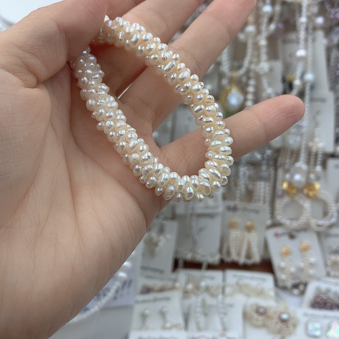 徐***风项链耳饰淡水珍珠银S925镶嵌