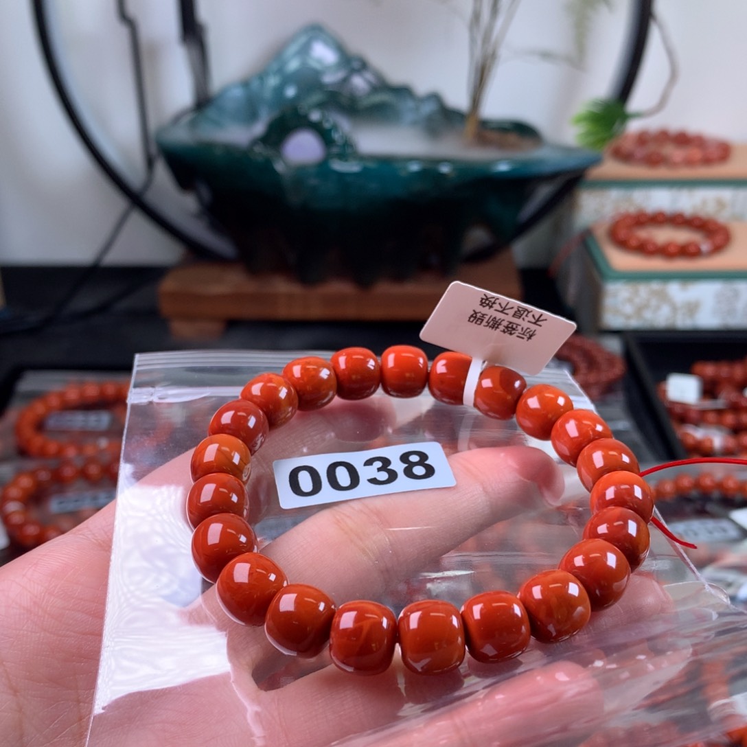 南红玛瑙手链未镶嵌10mm