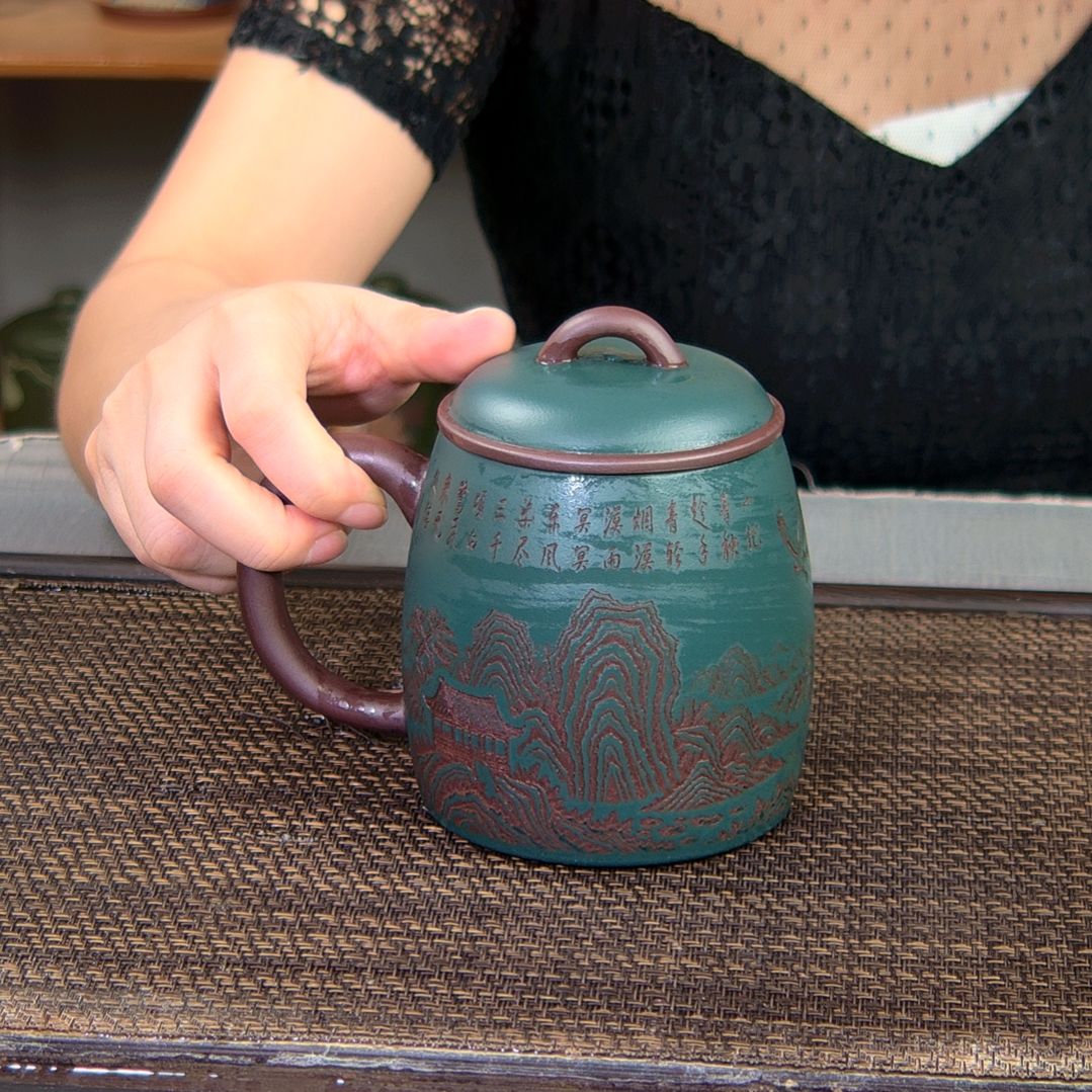 茶杯紫砂高货放漏