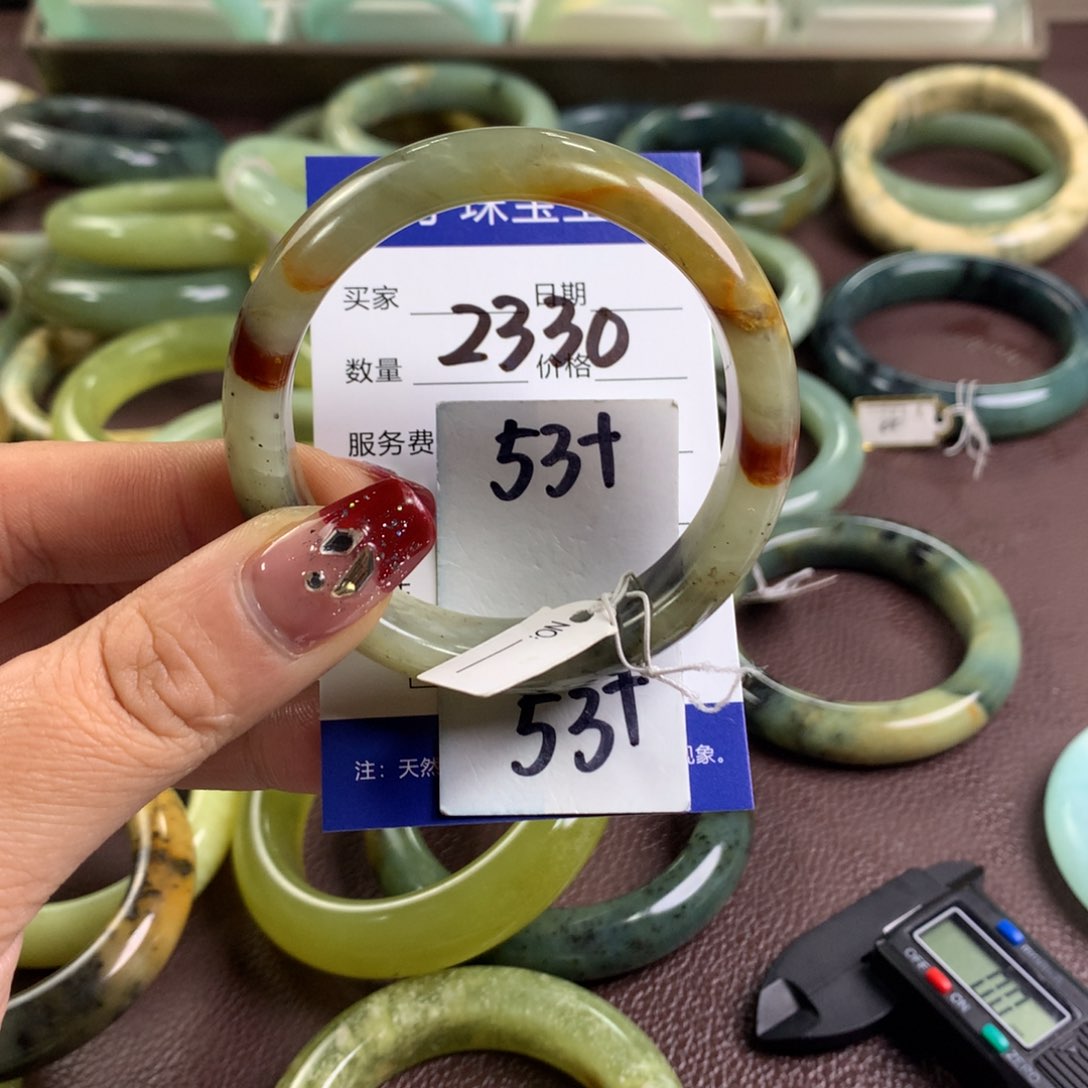 蛇纹石玉手镯未镶嵌2330