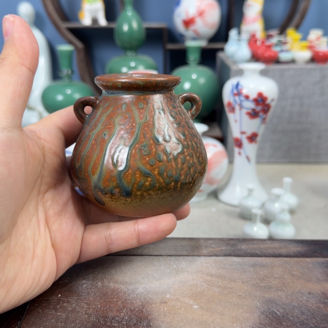 陶瓷手工小花器摆件
