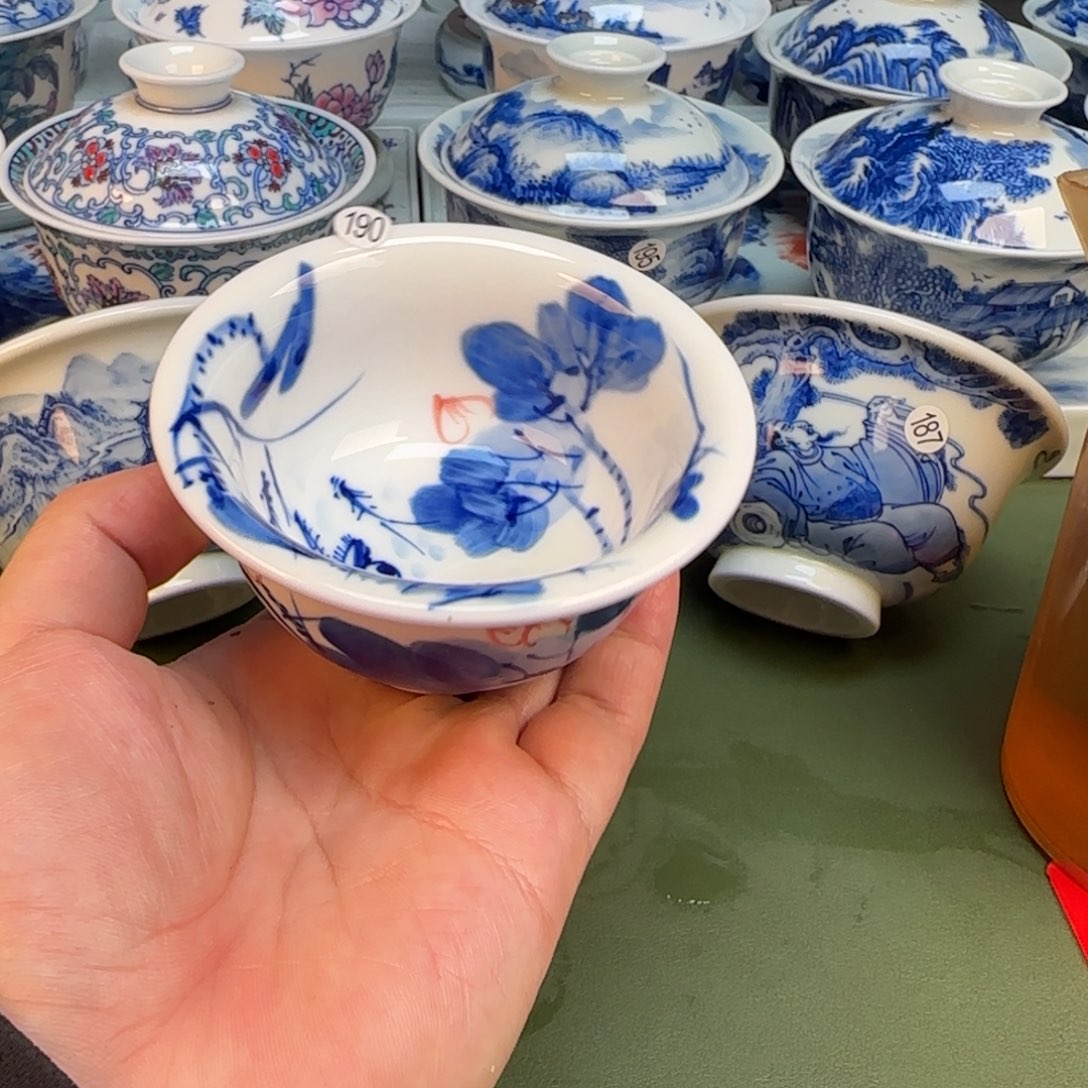 彦祖纯手工手绘茶具190