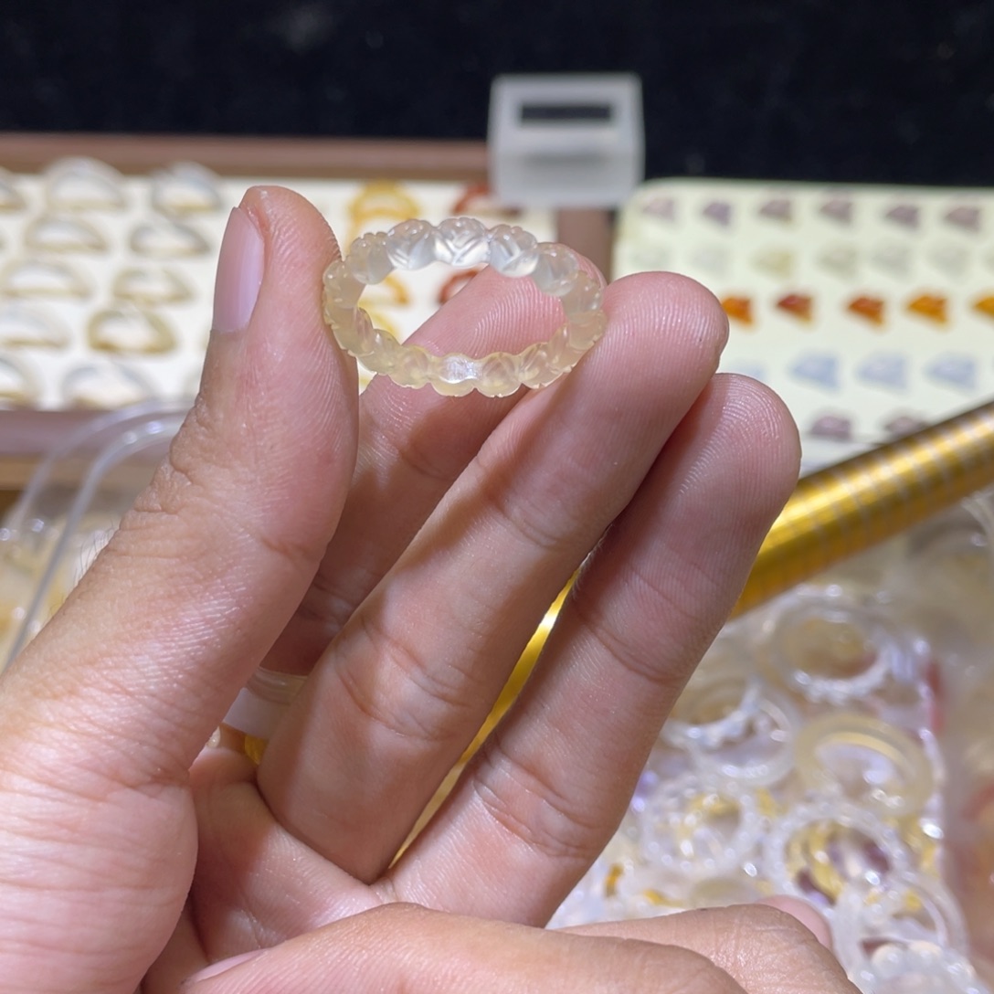 玛瑙/玉髓合金戒指33号港21.5