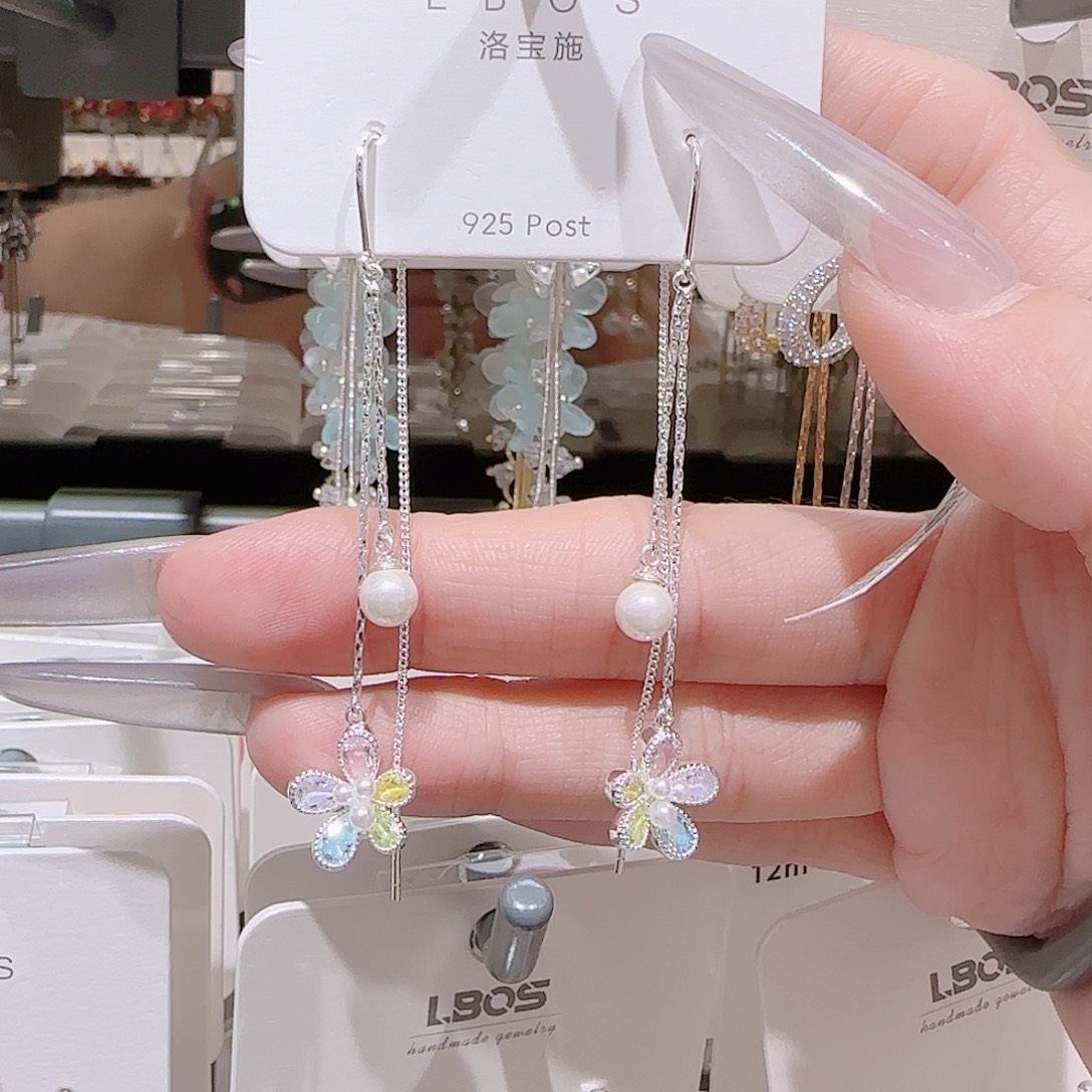 锆石铜合金925银耳环