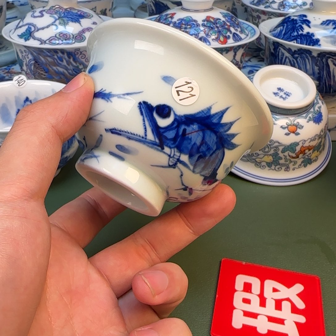 彦祖纯手工手绘茶具121