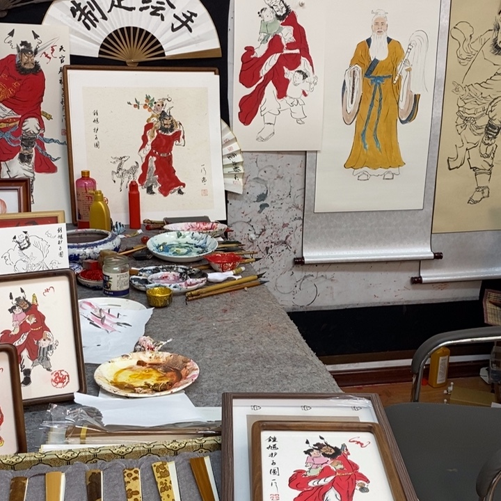 飞***天书法宣纸钟馗张老师