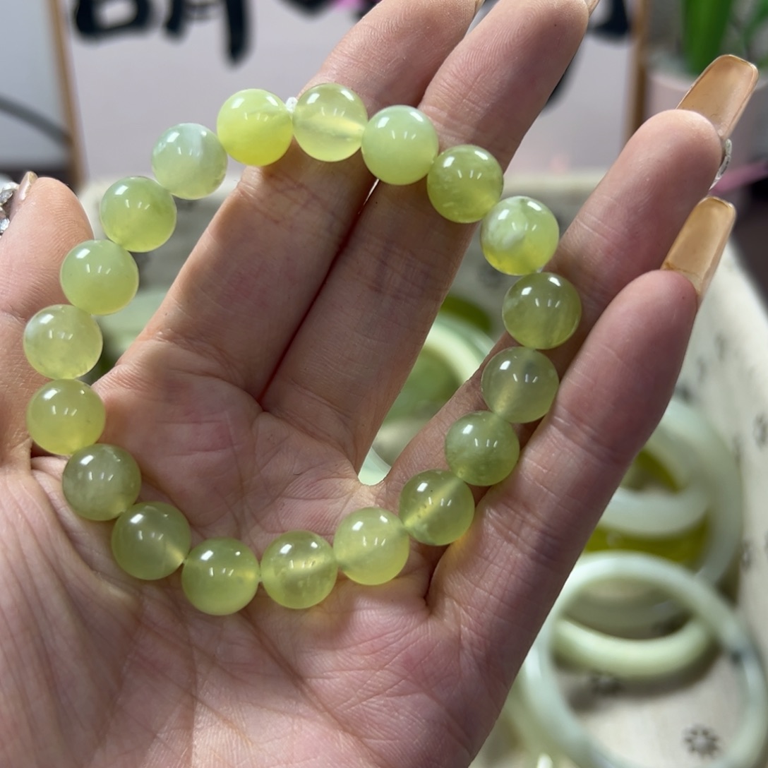 蛇纹石玉手镯未镶嵌223