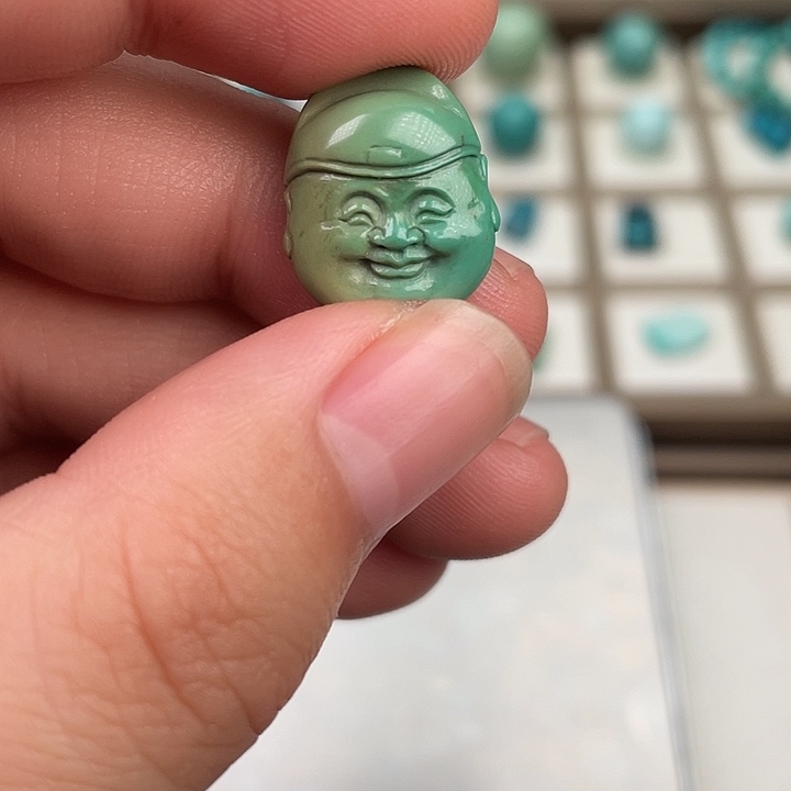 绿松石未镶嵌吊坠