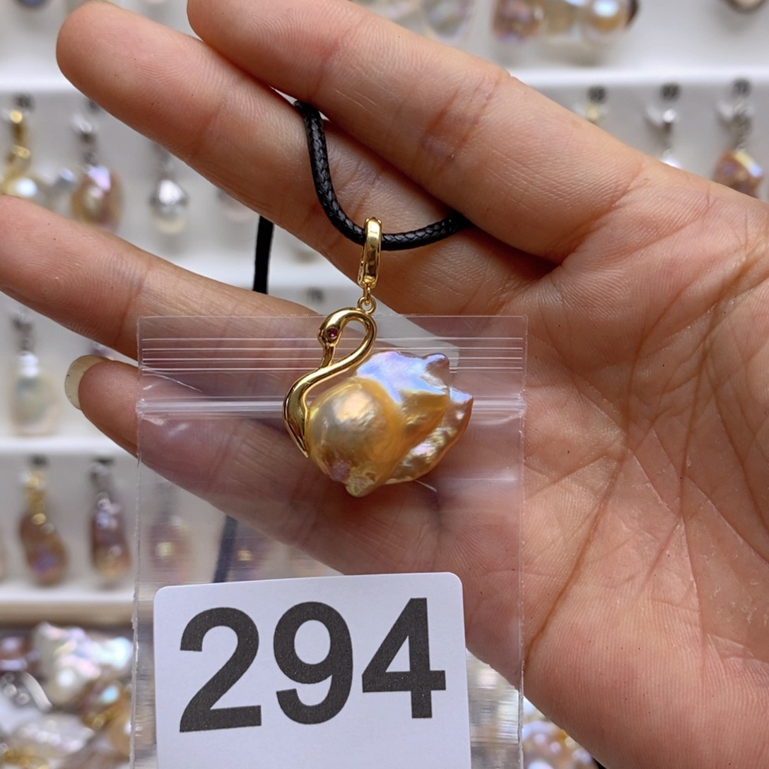 淡水珍珠颈饰银S925镶嵌294