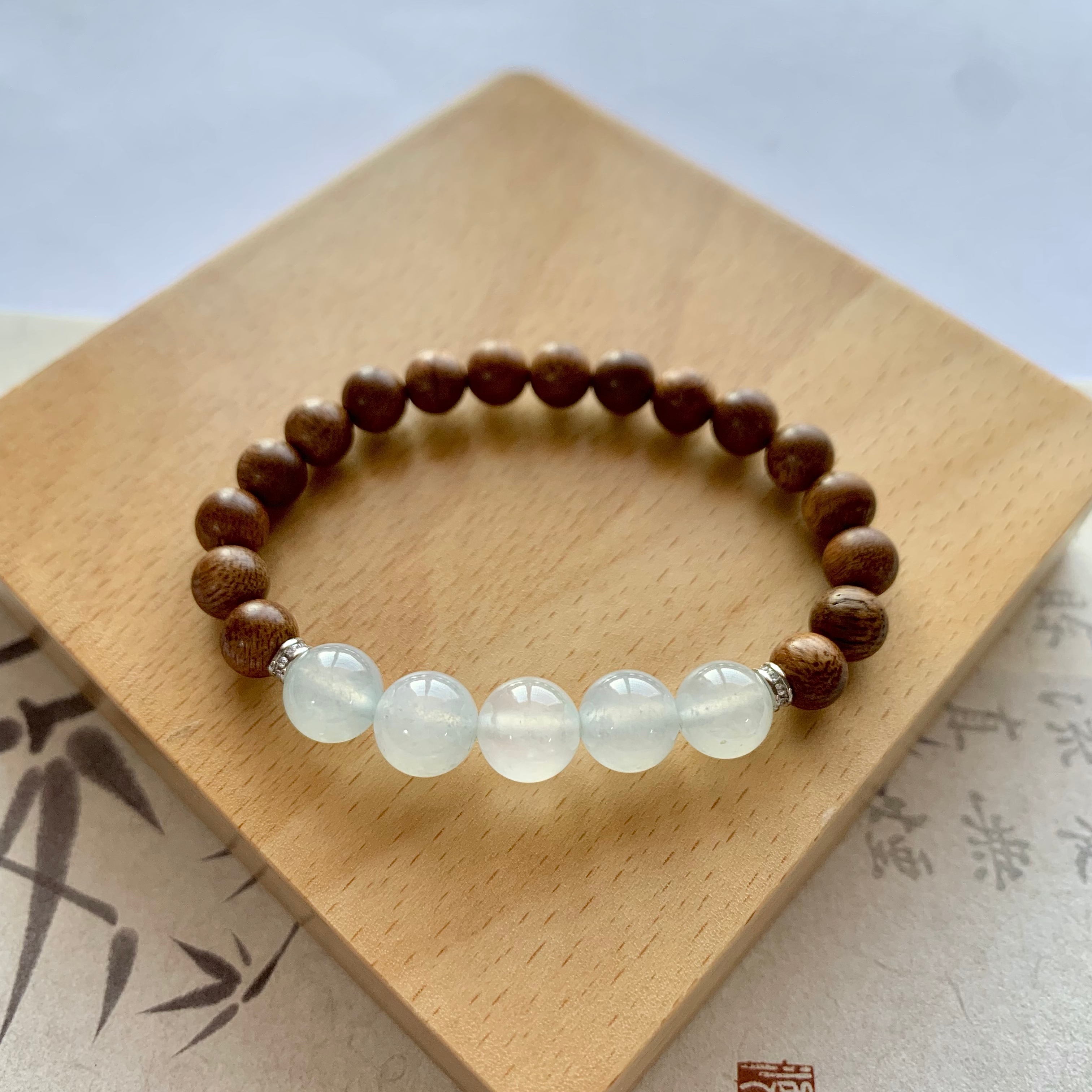 天然A货翡翠特价白月光手串卡8.4-9