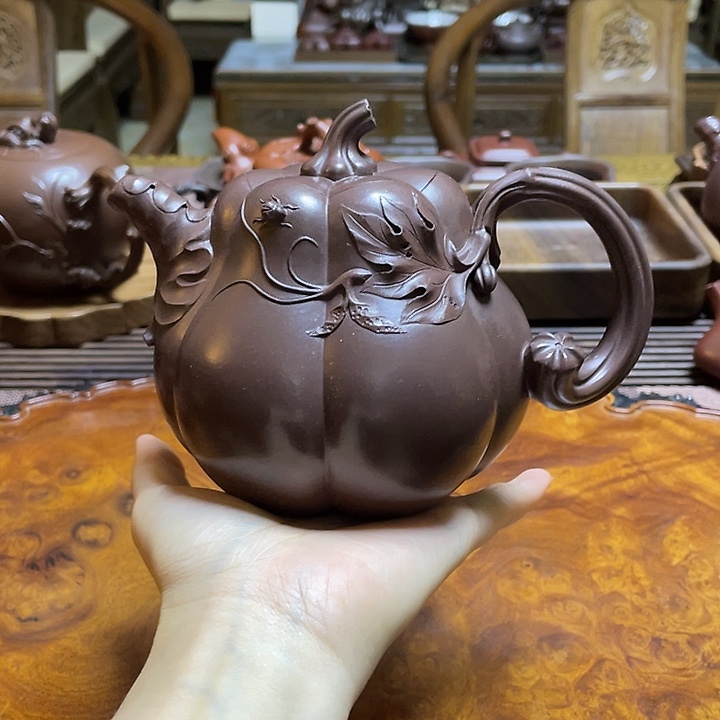 呐***茶壶紫砂全手工紫砂壶制作