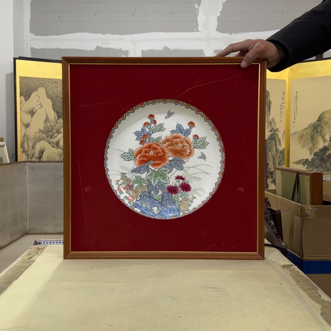 可***乐绘画屏风框画茶空间设计