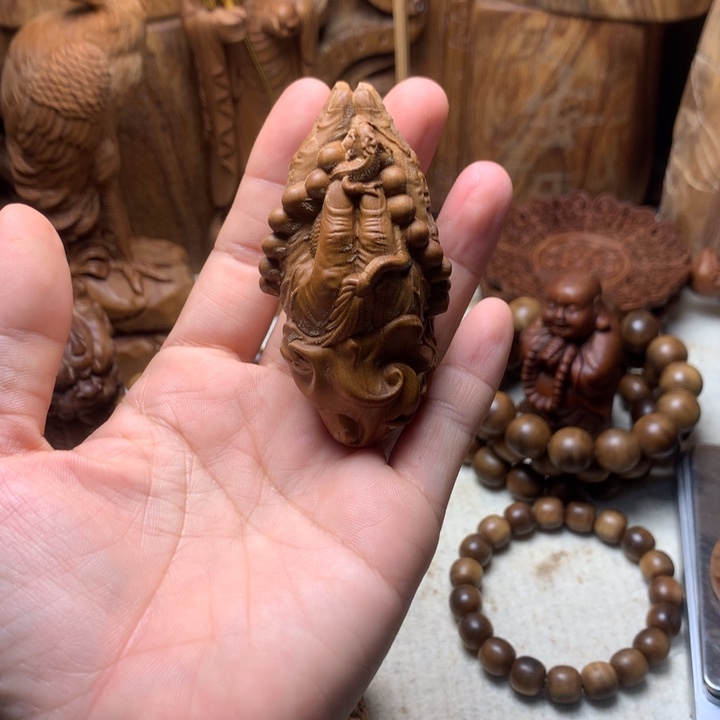 檀香木其他老山檀香手把件