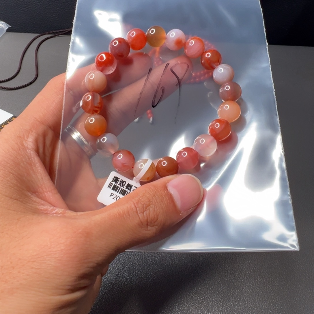 南红玛瑙未镶嵌169号南红单圈10+