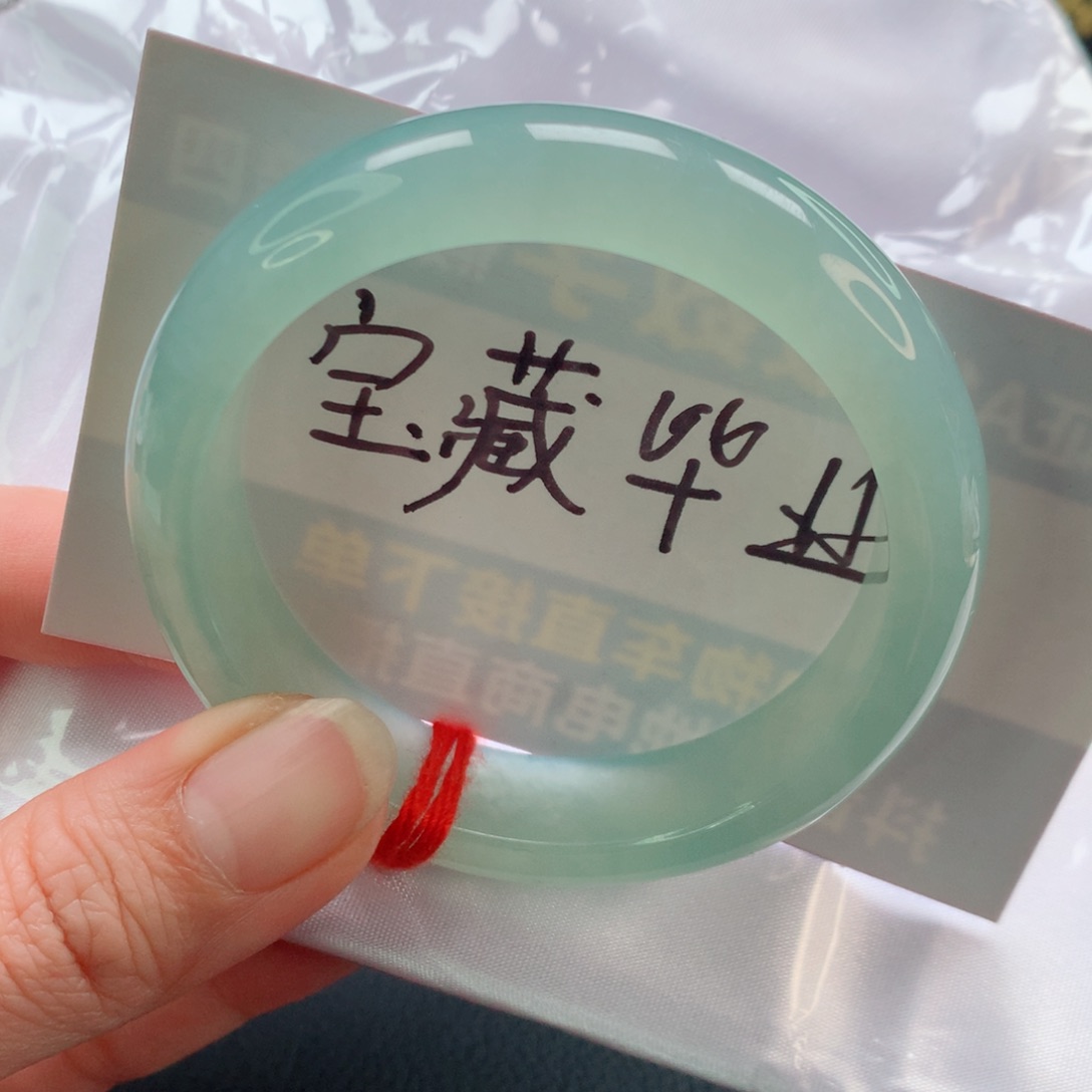 未镶嵌手镯翡翠一***然晴阳绿