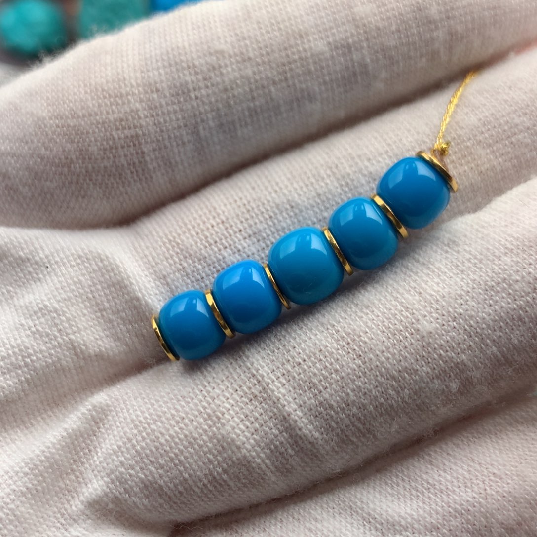 绿松石18K金镶嵌绿松石