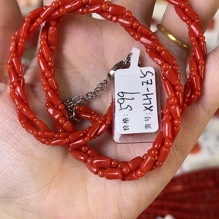 银沙丁科西卡项链
