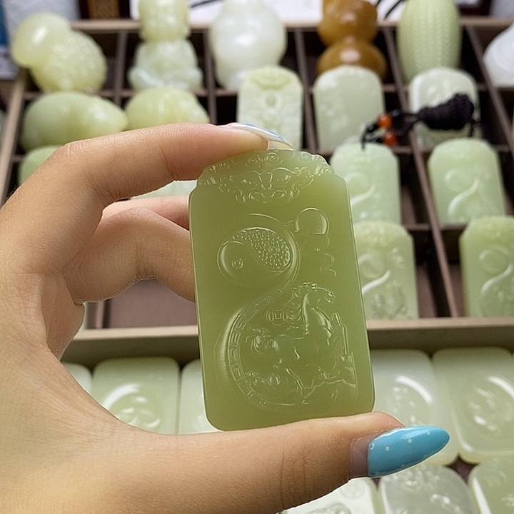 昆仑石双面守护马