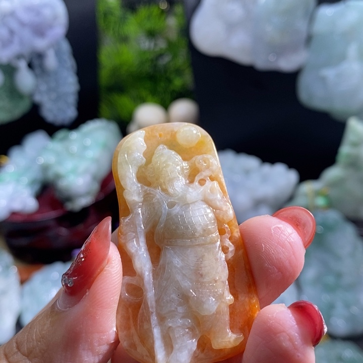 【闪购商品】颈饰未镶嵌翡翠关公