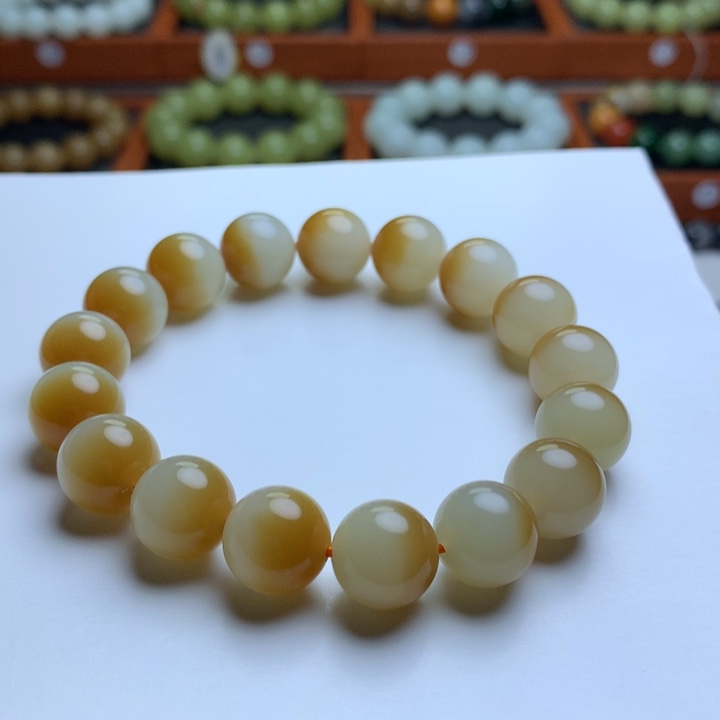 和田玉手串未镶嵌