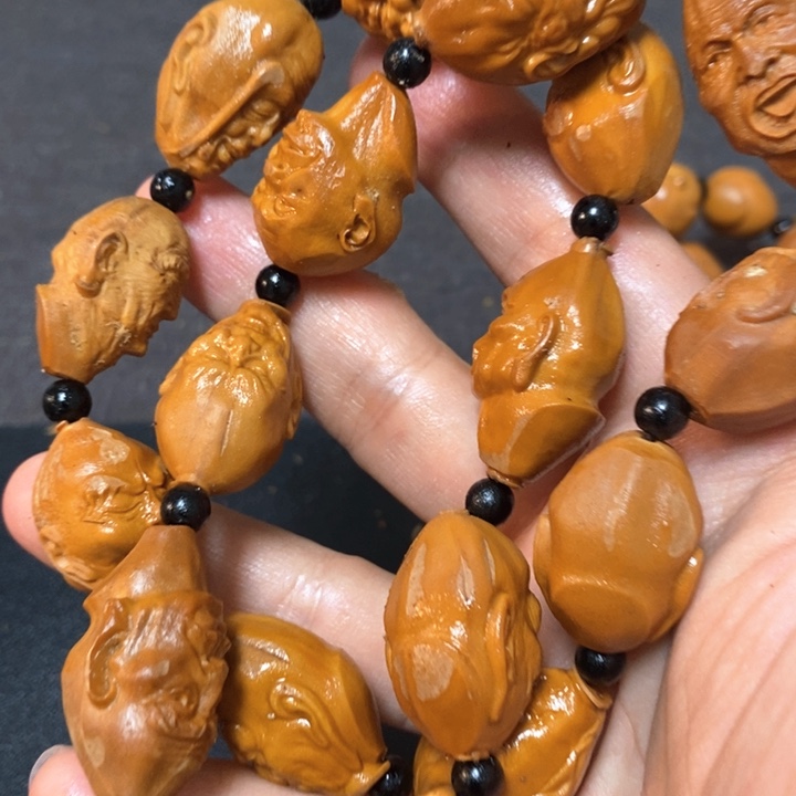 橄榄核手串/手链橄榄微瑕罗汉脖挂