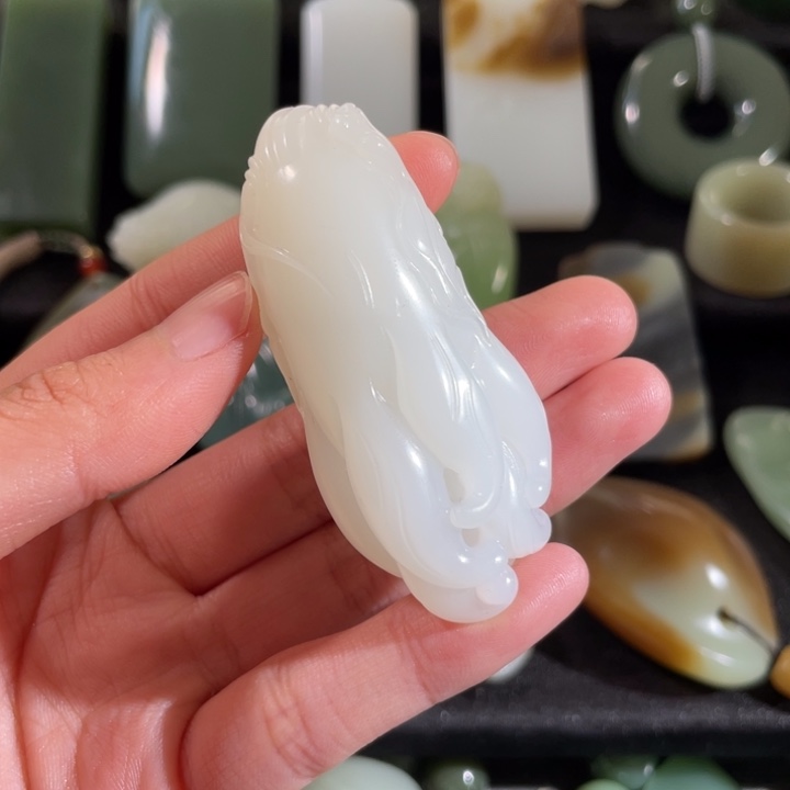 和田玉挂件未镶嵌雲*