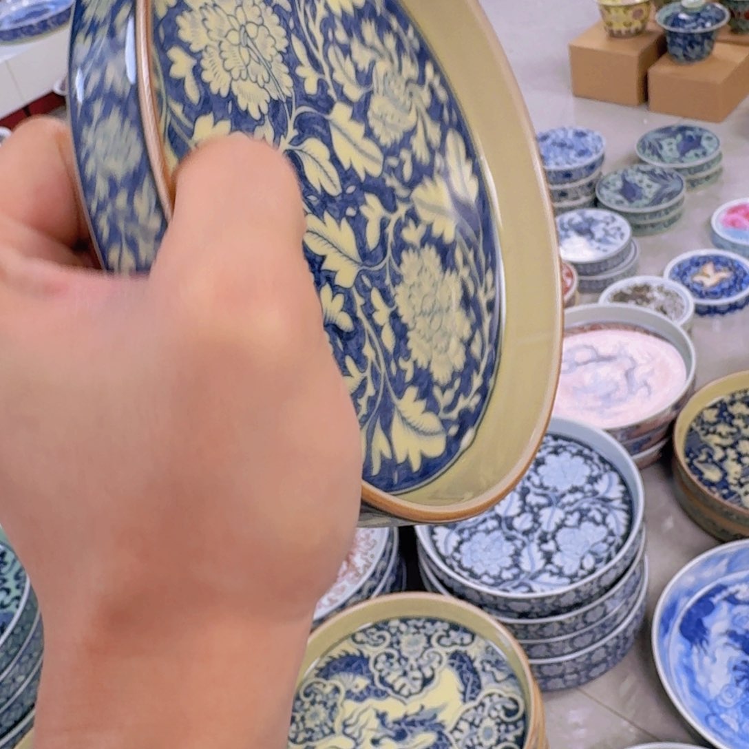 瓷片2号釉国色天香大壶乘景德镇