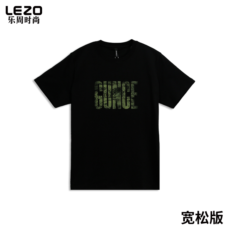 LEZO乐周时尚男装短袖圆领T恤L25234308