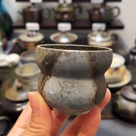 欢***二盖碗景德柴烧茶具-纯手工茶具