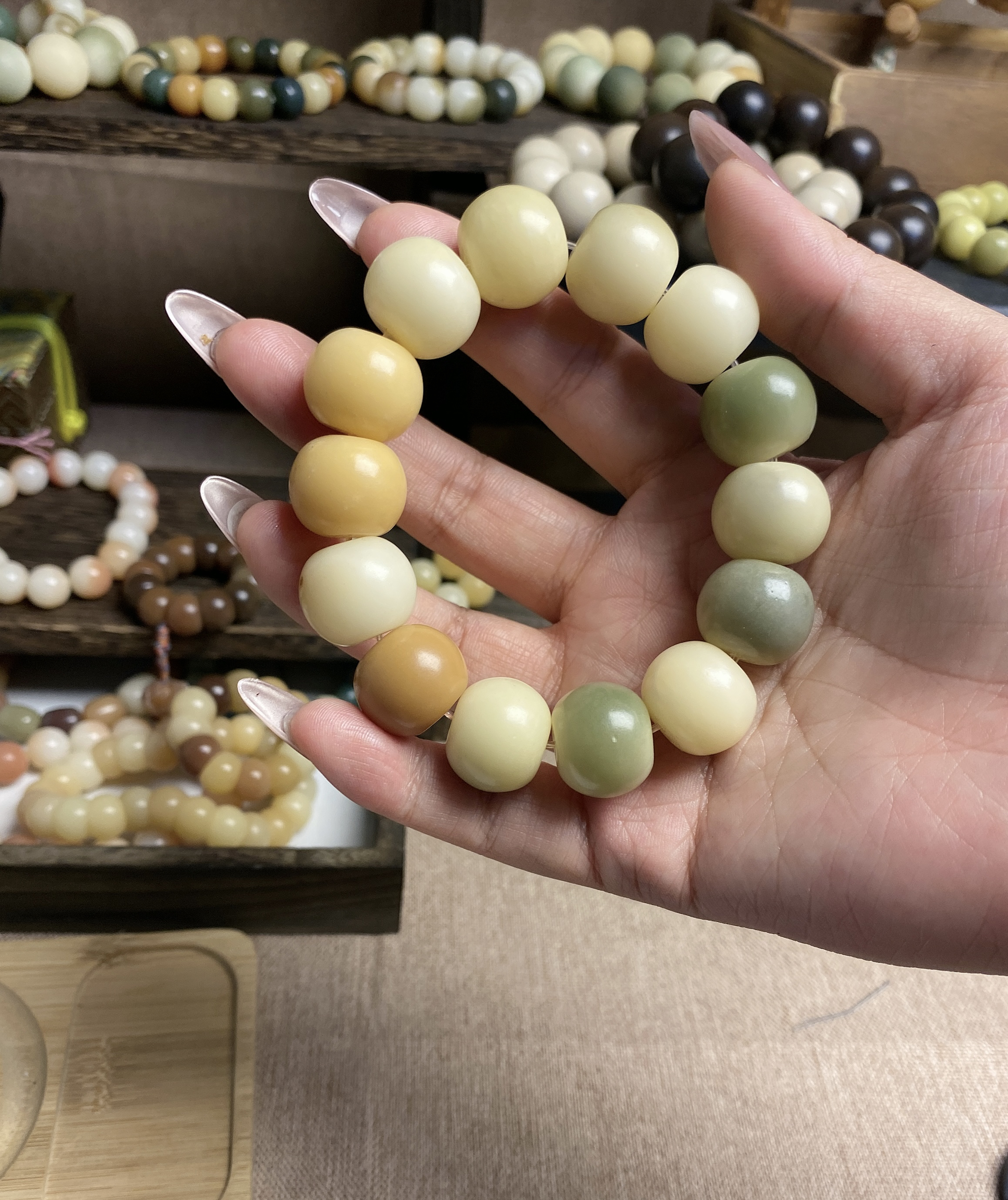 菩提根/象牙果18mm苹果珠（默认瑕疵）