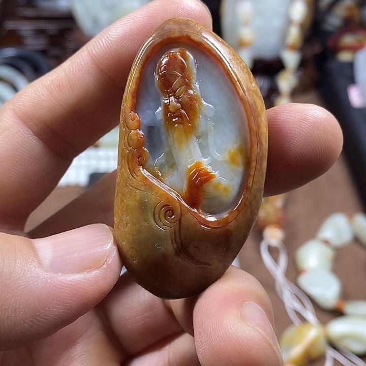 和田玉未镶嵌挂件