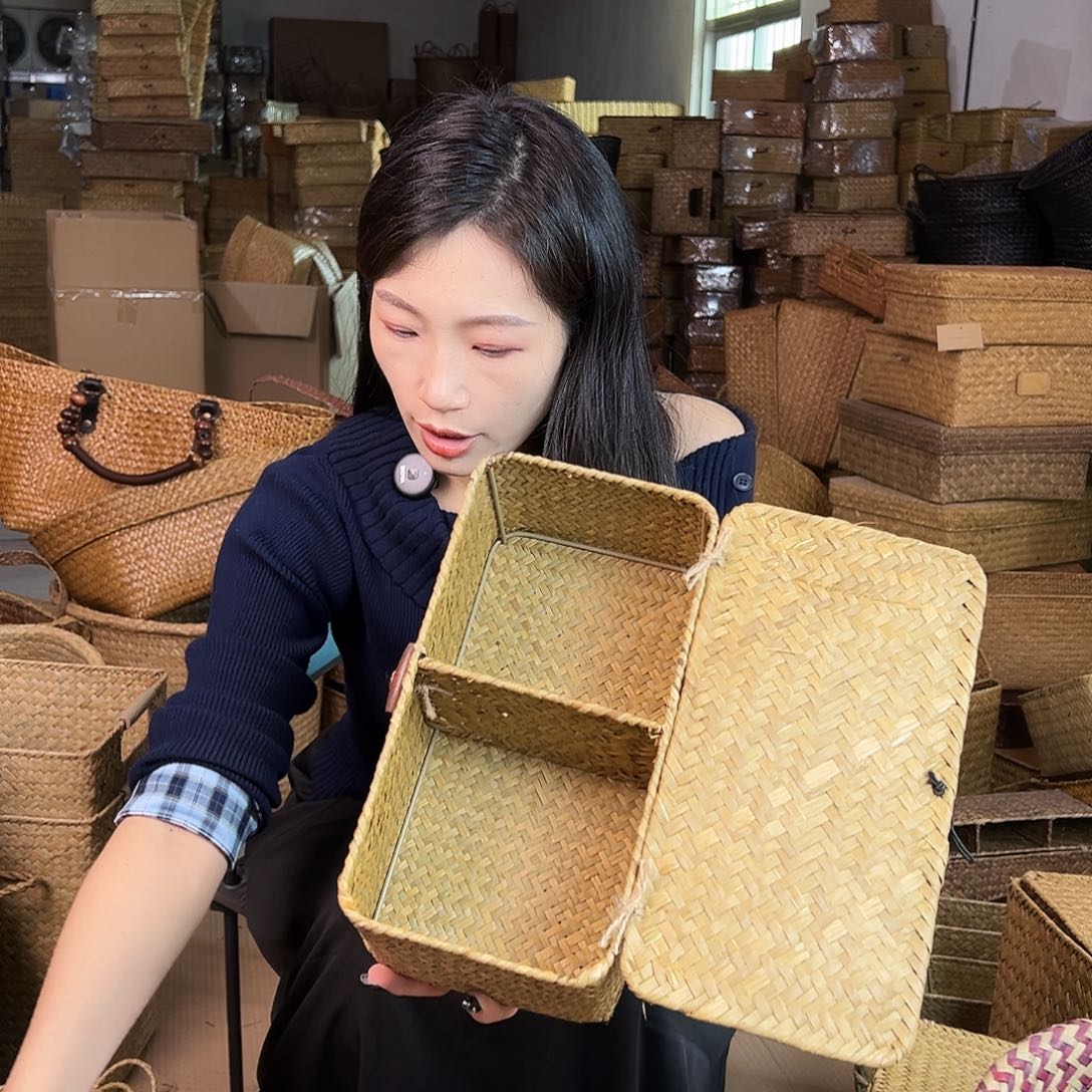 草编包/草编收纳盒微瑕疵