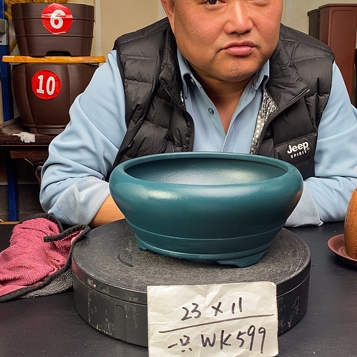 紫砂花盆货号一只WK599