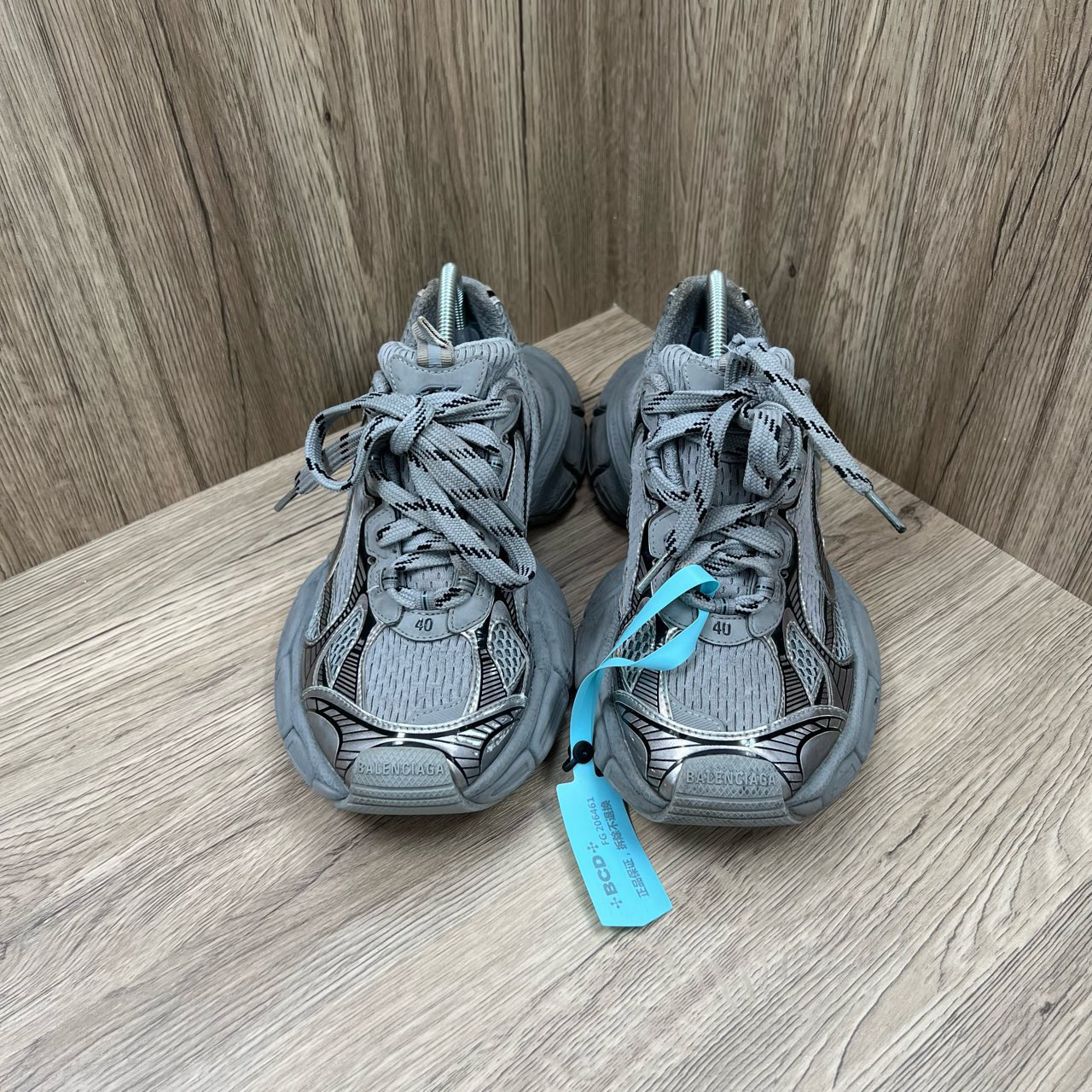 90新 Balenciaga/巴黎世家  3XL 银灰色老爹鞋 40码/9新/无配件